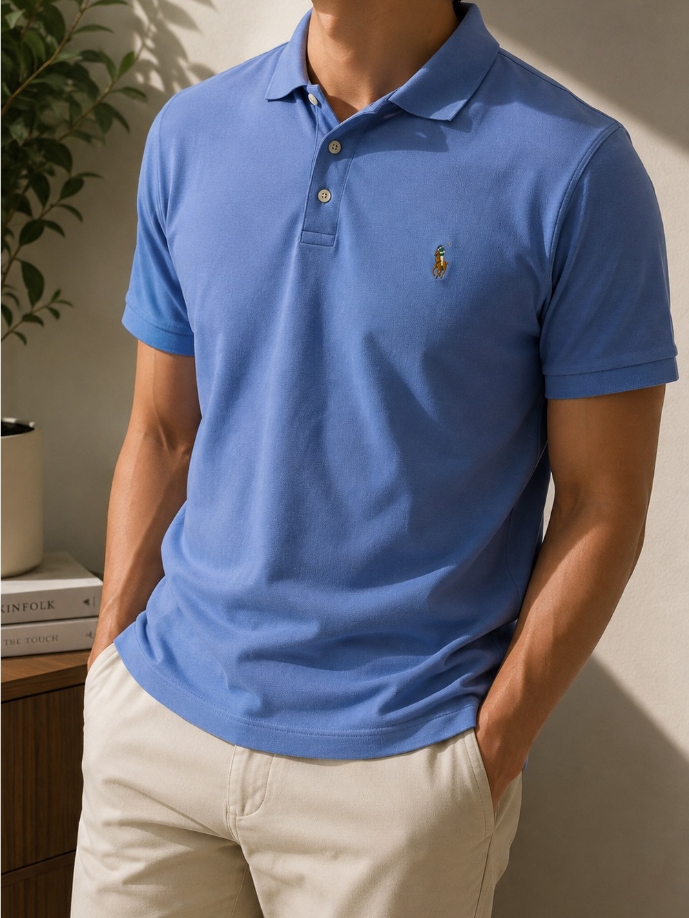 Polo Ralph Lauren Men’s XL Classic Fit Blue Cotton Pony Polo Shirt fall wear